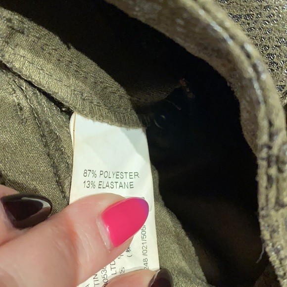 ZARA Python Snakeskin Suede Stretchy Skinny Jeans w/ ankle zips!!! Size 6 - Picture 14 of 16